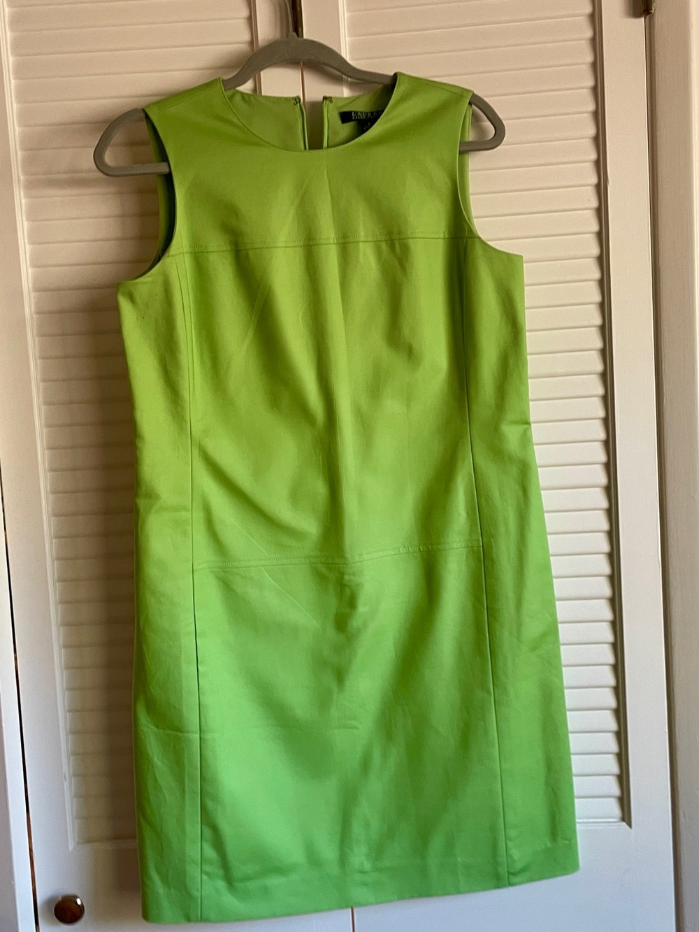 Lauren Ralph Lauren Sleeveless Lime Shift Dress